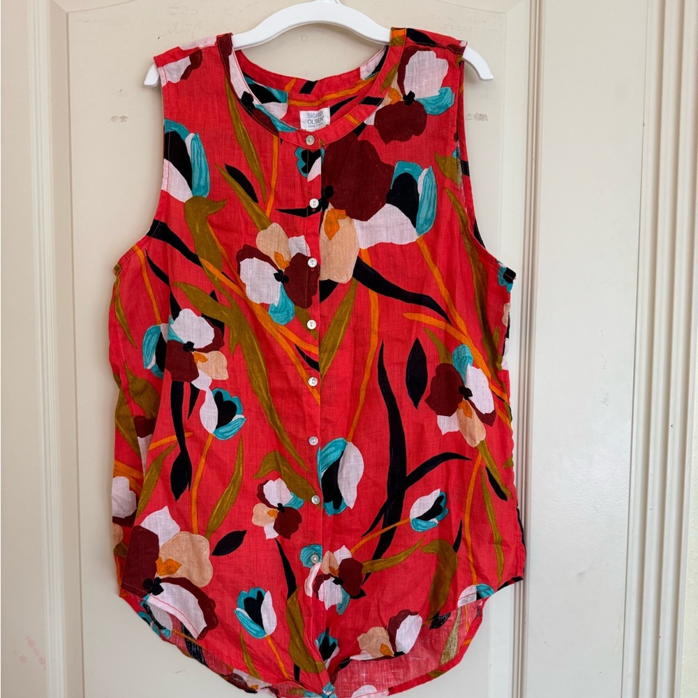 Sigrid Olsen sleeveless tunic size L